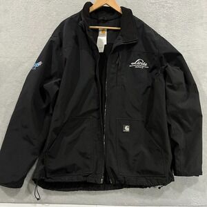 Carhartt Jacket Mens XL J199 Fleece Lined Coat Work NO‎ ZIPPER